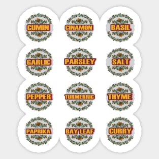 KITCHEN PANTRY LABELS HERBS AND SPICES PACK Sticker